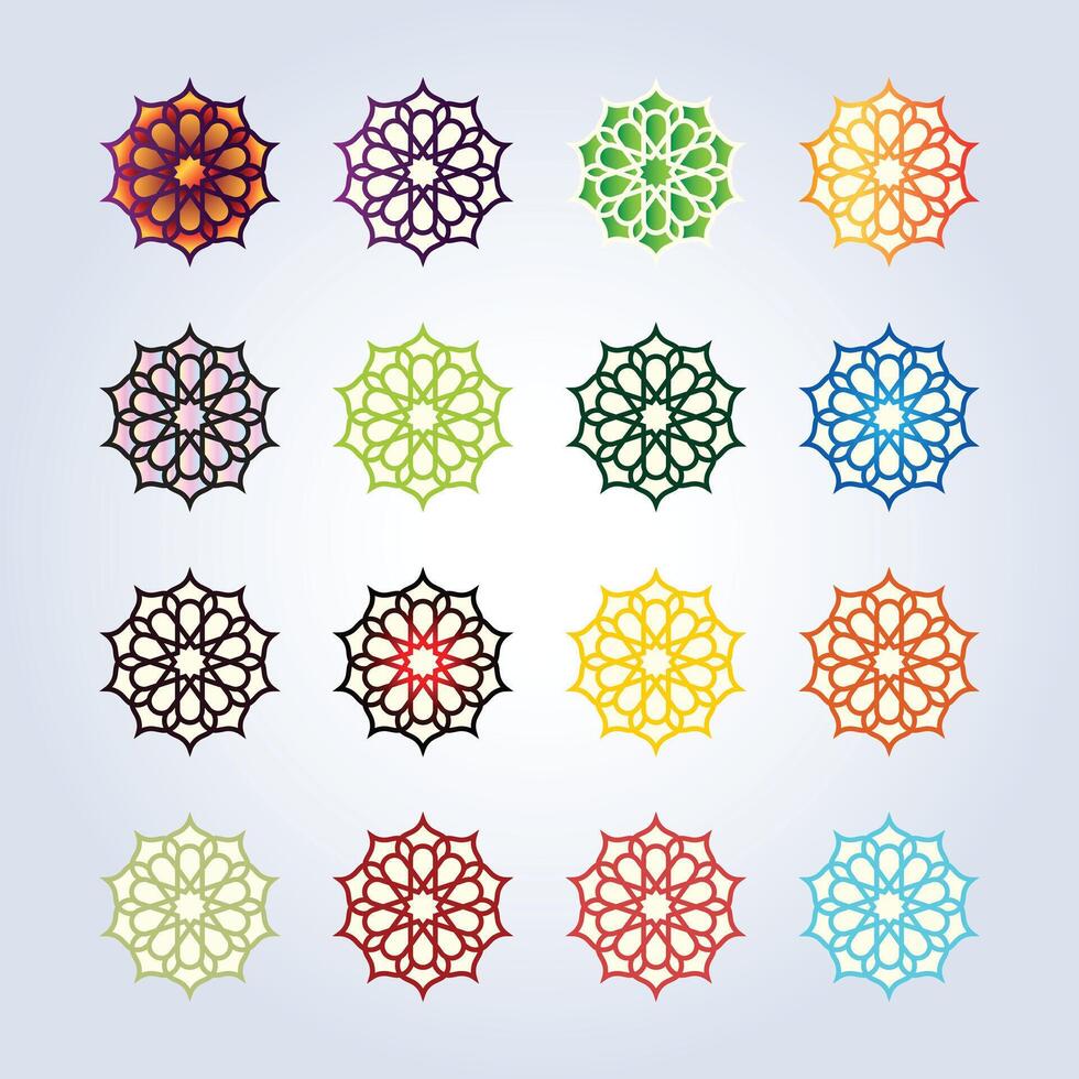 Round geometric design, pattern seamless with an abstract background vector