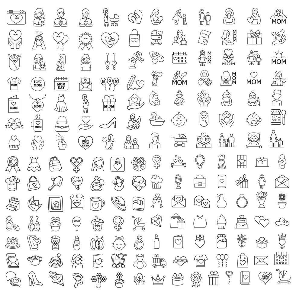 new design icon of mom day vector