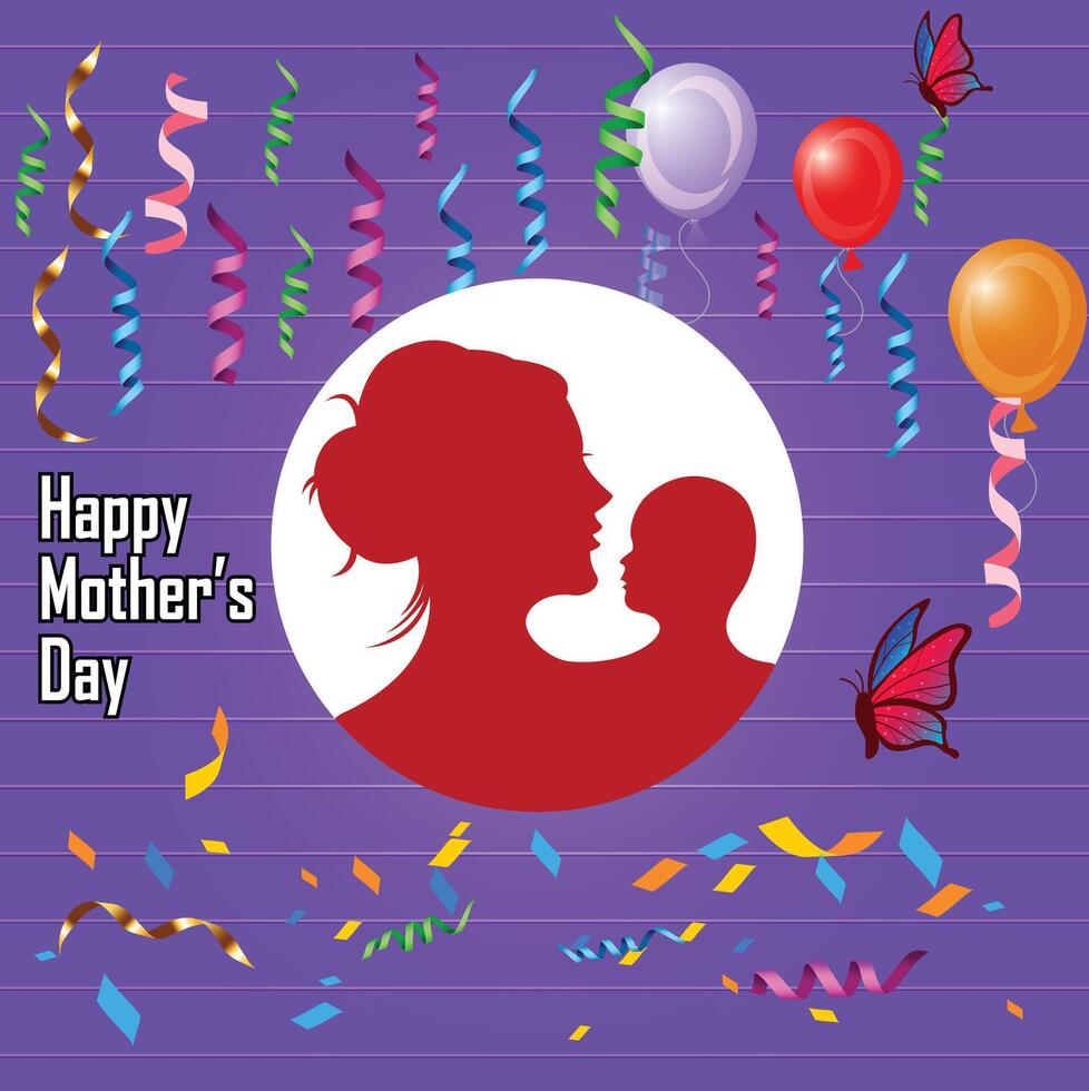 how many love mother and child vector
