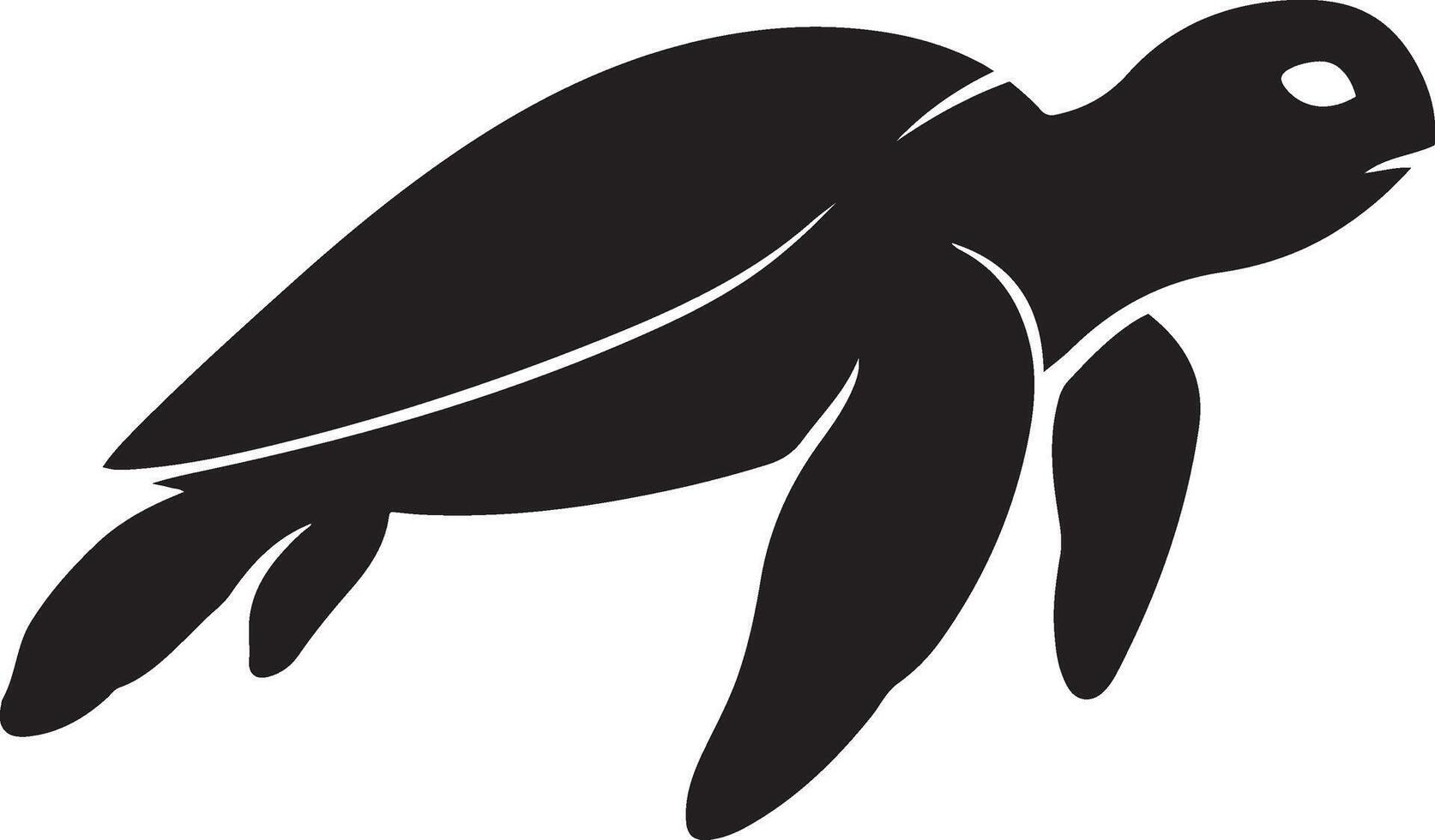 Turtle silhouette clean black design, Simple land turtle illustration vector