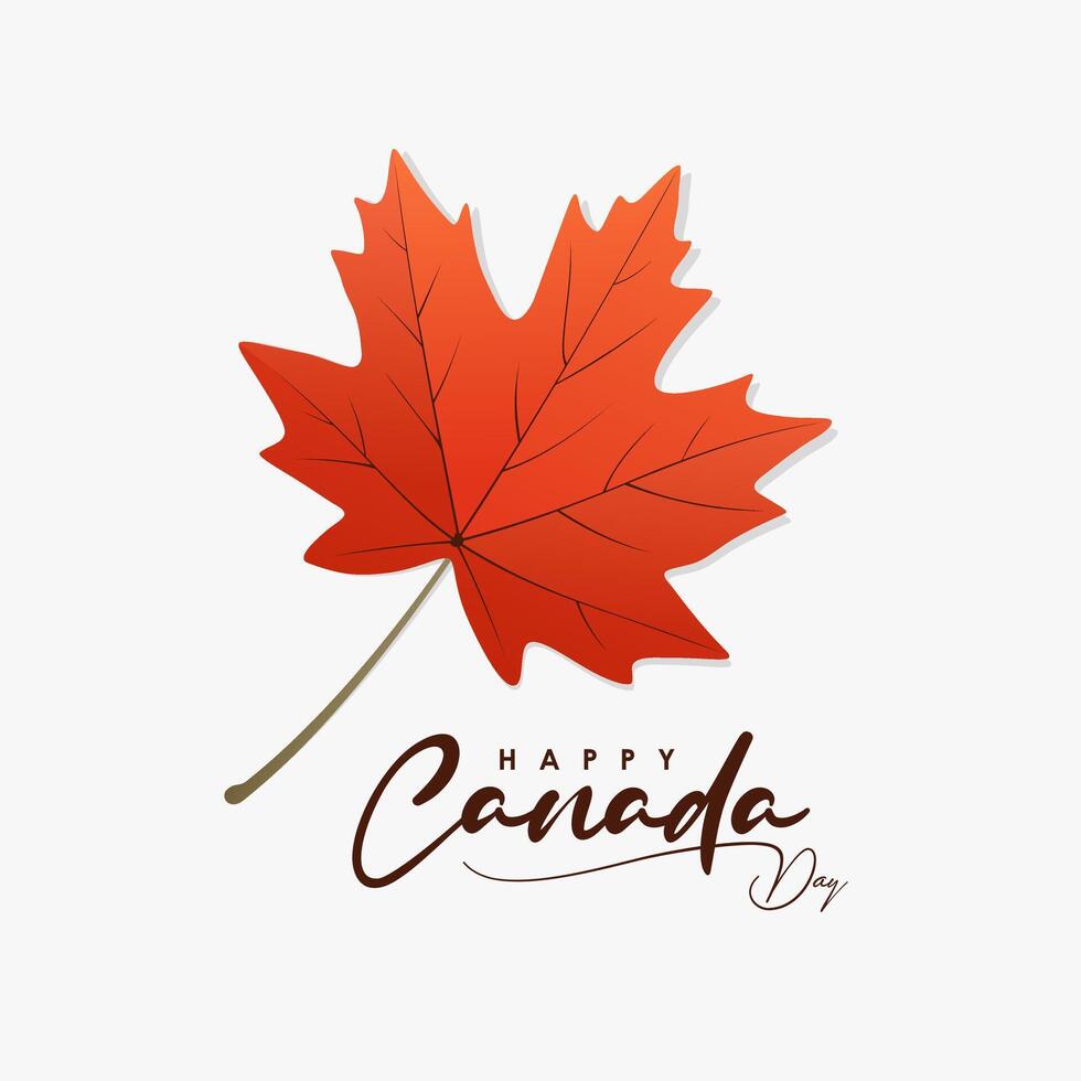 Canada Day. Maple leaf icon. The symbol of Canada. celebrated every year on July 1 vector