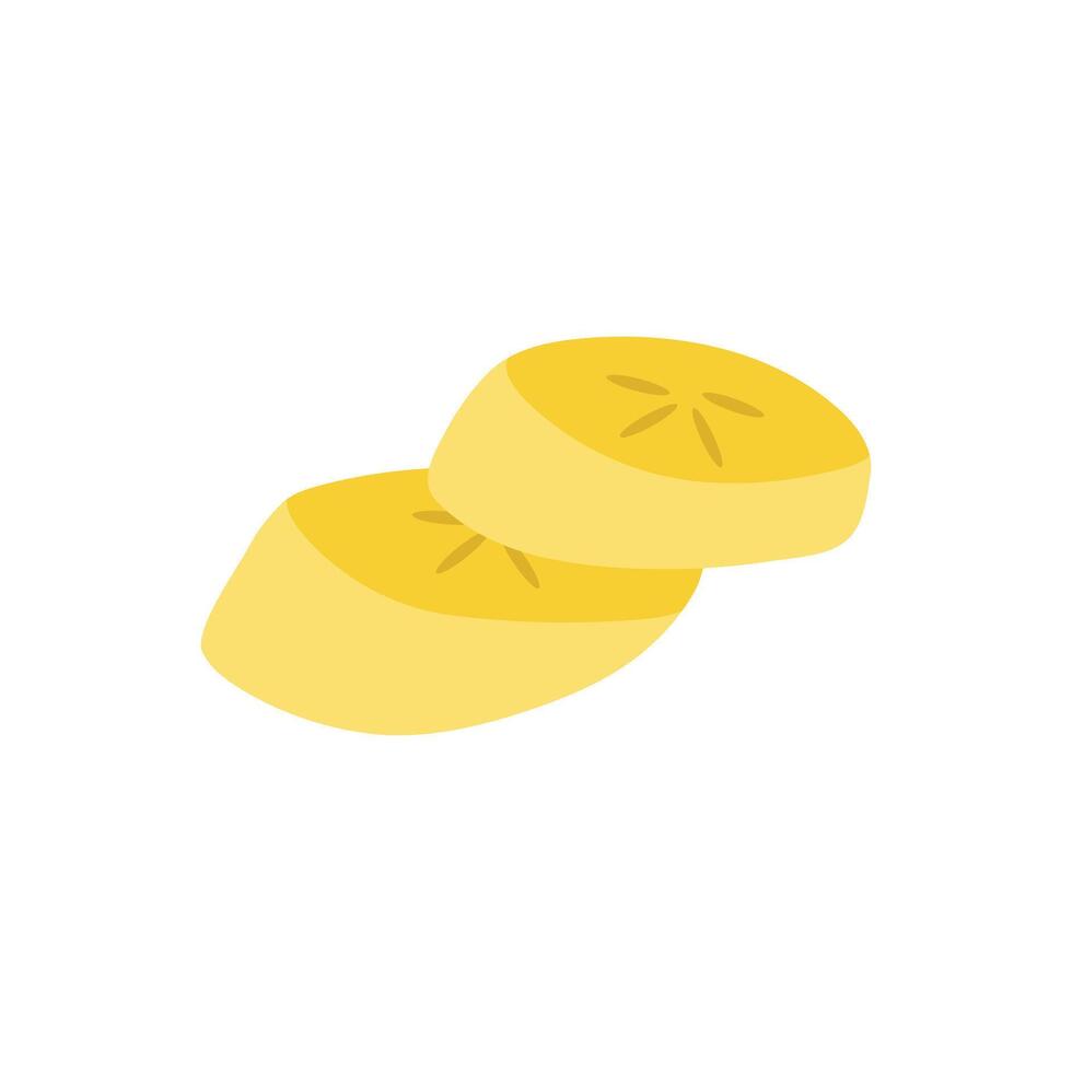 Pieces of Bananas. vector