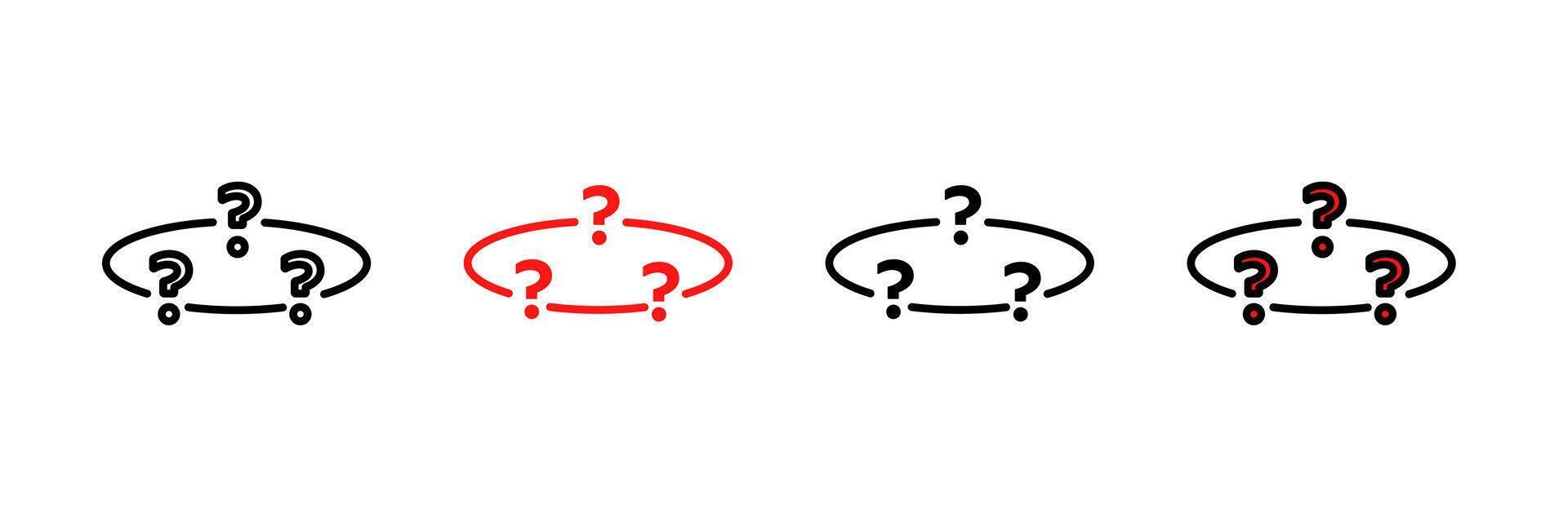 Creative symbols with question marks in various colors for design concepts and ideas vector