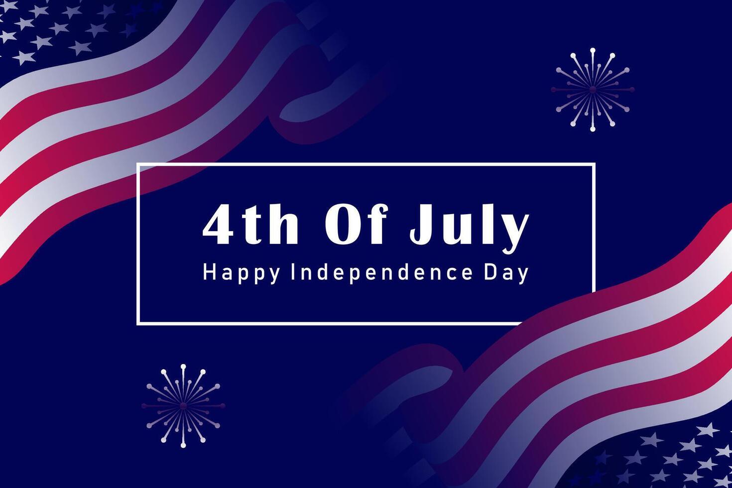 4th of july happy independence day background vector