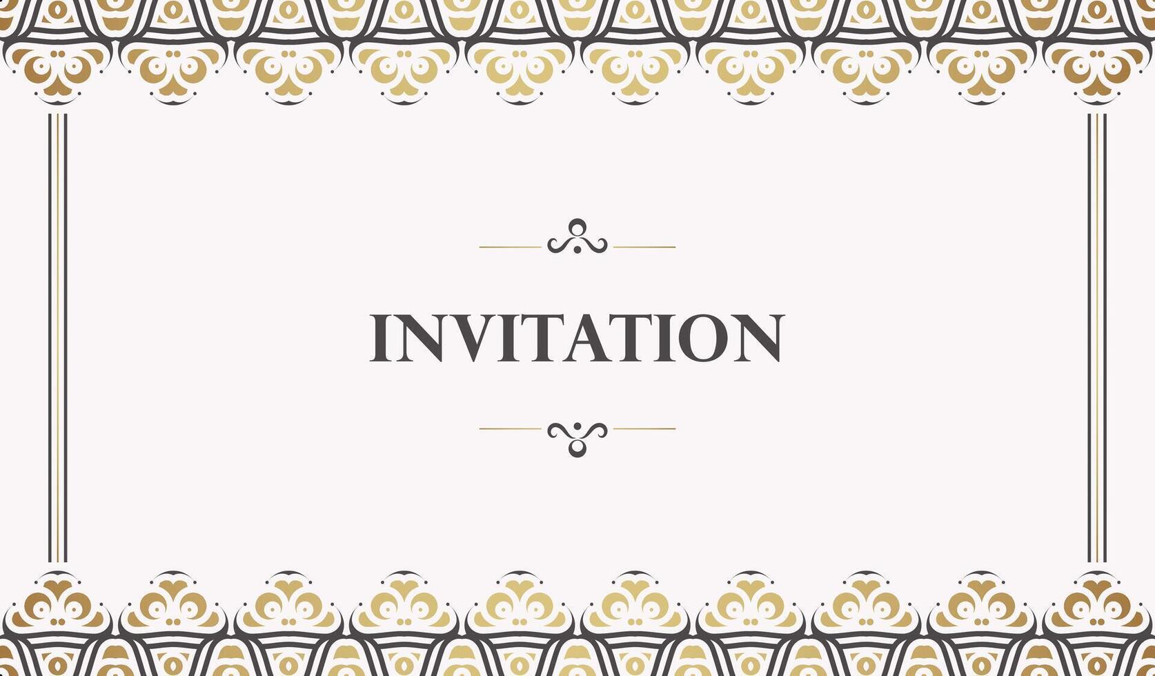 luxury invitation background style ornamental pattern template. vector