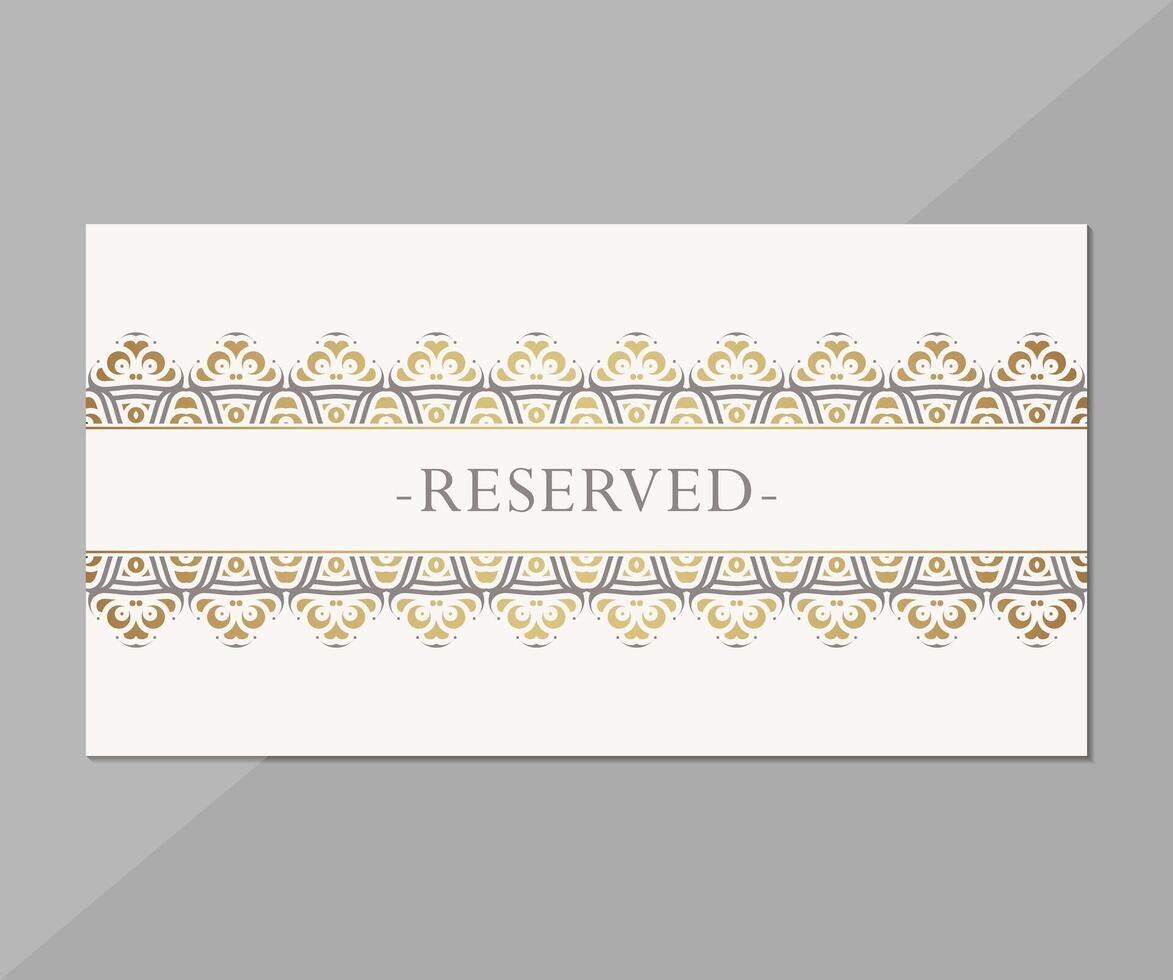 Elegant Decorative Border with Reserved Text Banne vector