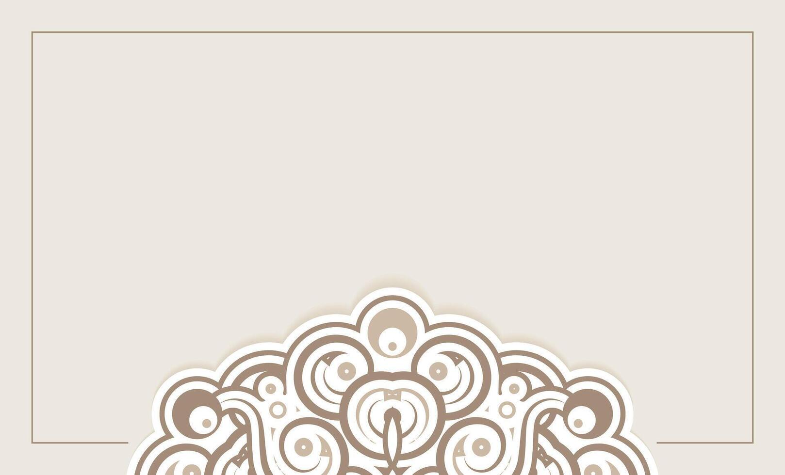 Floral Border Ornate Frame Greeting Card Invitation vector