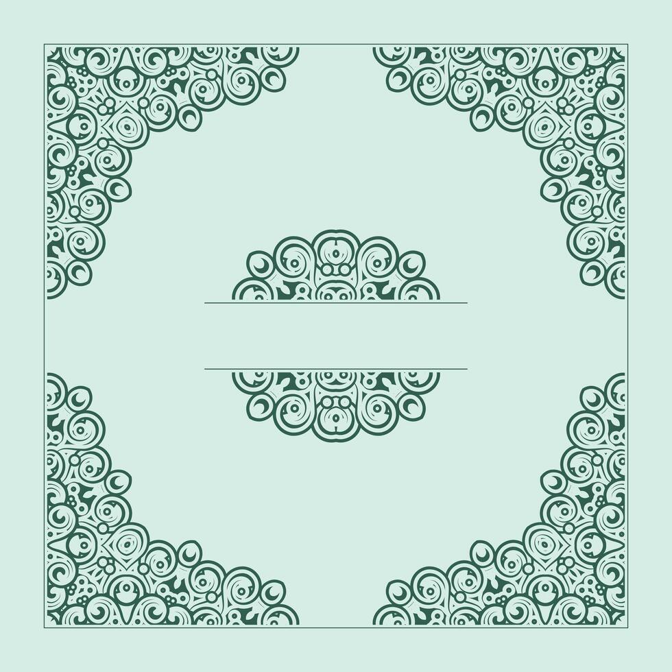 Elegant Ornament art Frame Design vector