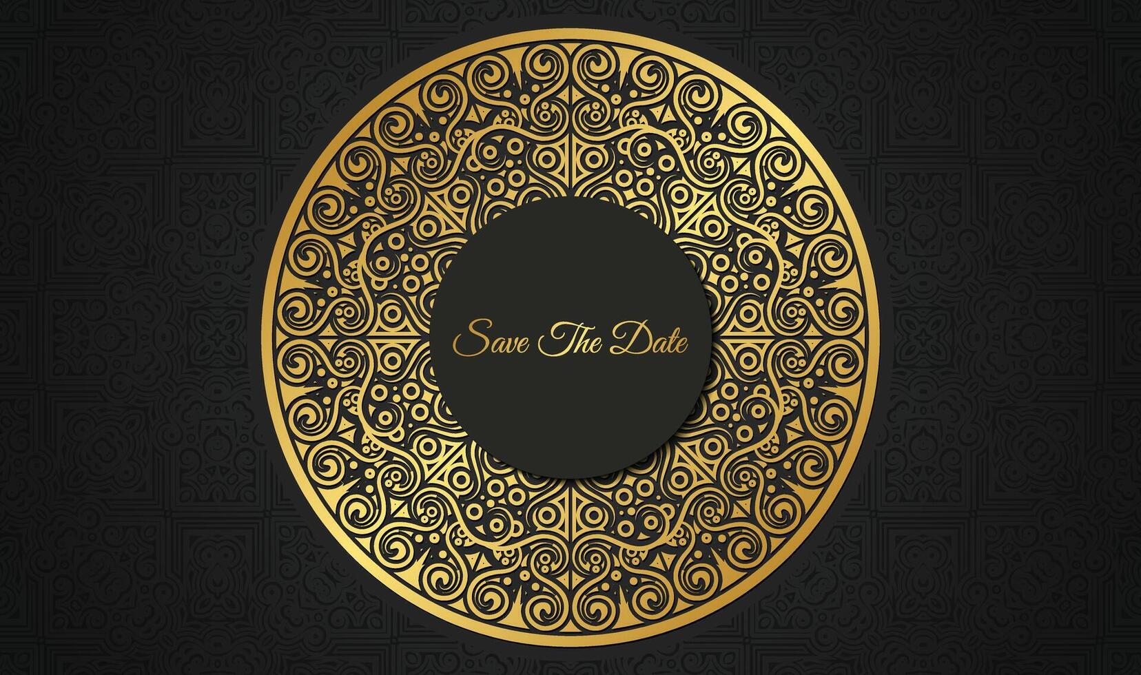 luxury invitation background style ornamental line pattern vector