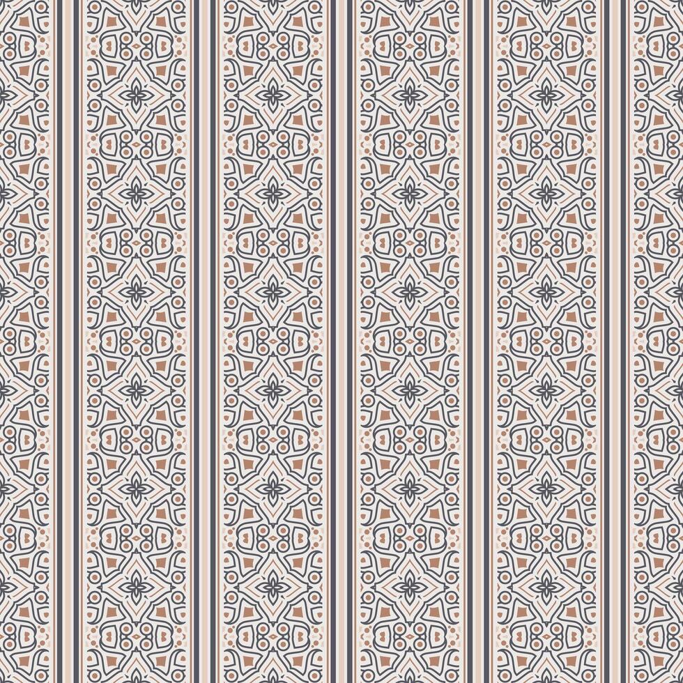 Elegant Vintage Style Abstract Floral Shape Repeat Pattern. vector