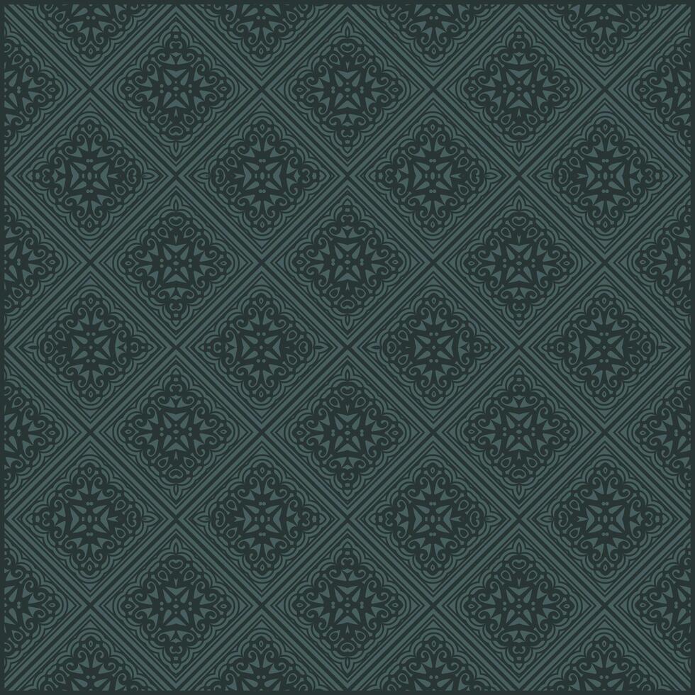 Dark Geometric ornate Pattern design. vector