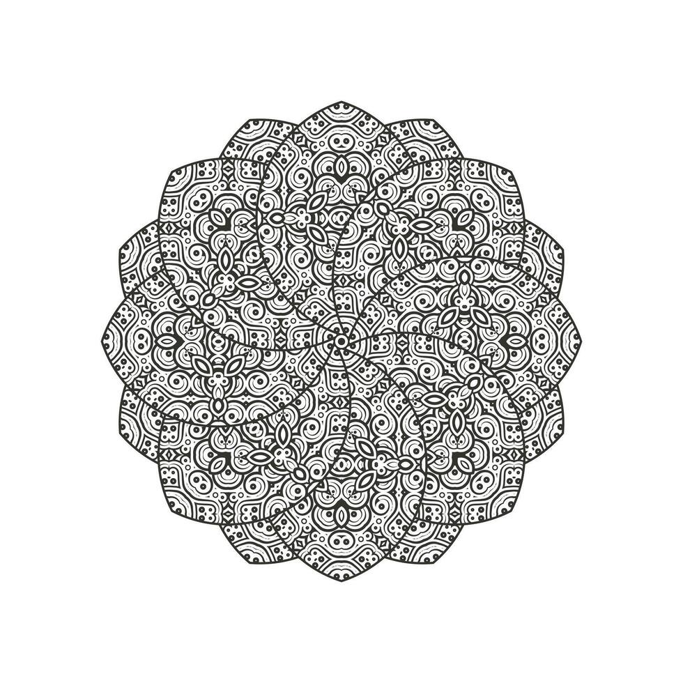ethnic Mandala art background design vector