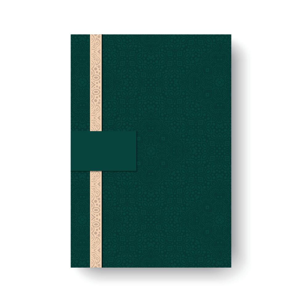 ornament pattern book cover vector