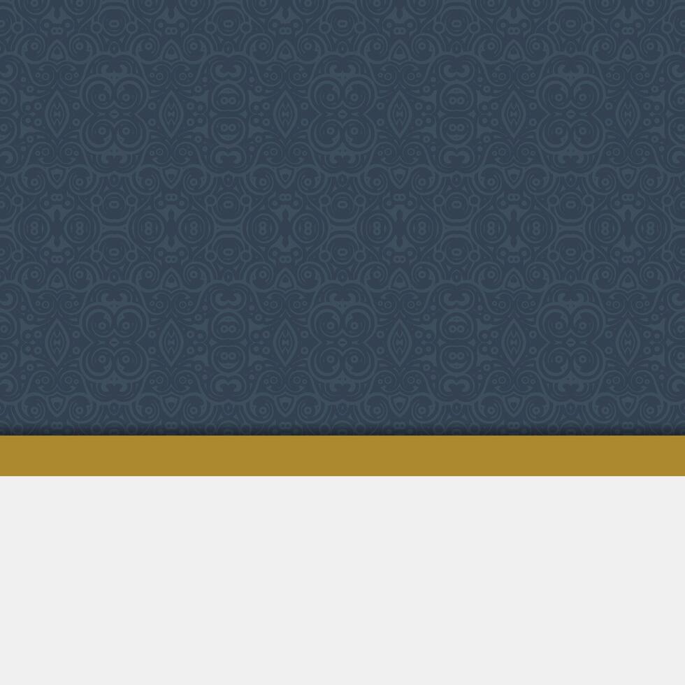 Ornamental Floral Damask Navy Blue Decorative Repeating Pattern Background design vector