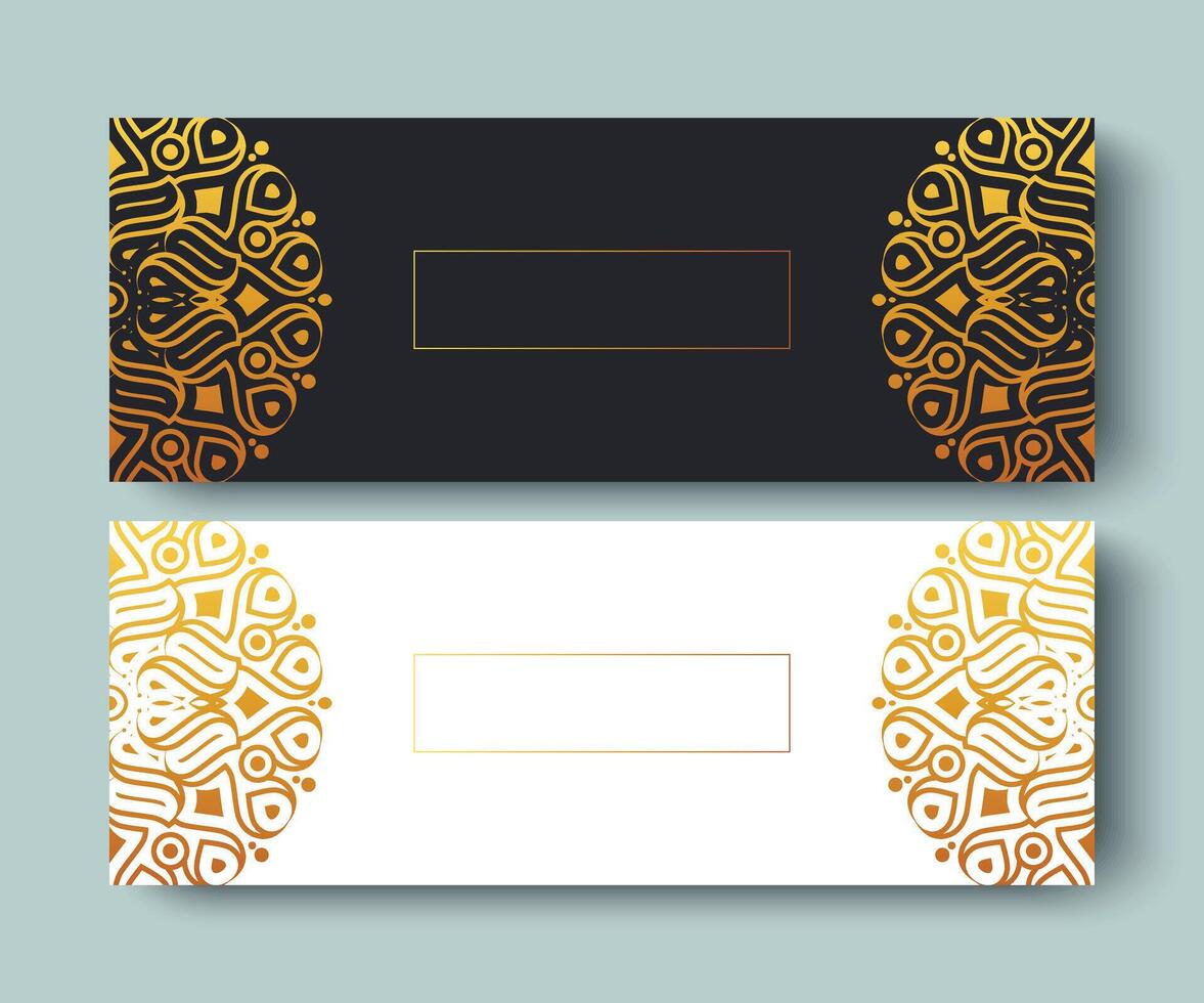 Elegant Decorative Mandala Design Reserved Banner for Event or Restaurant Table vector