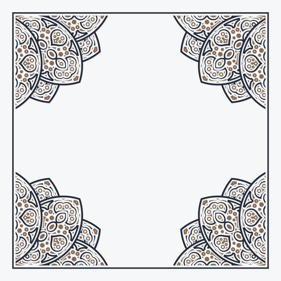 Elegant Ornament art Frame Design template vector
