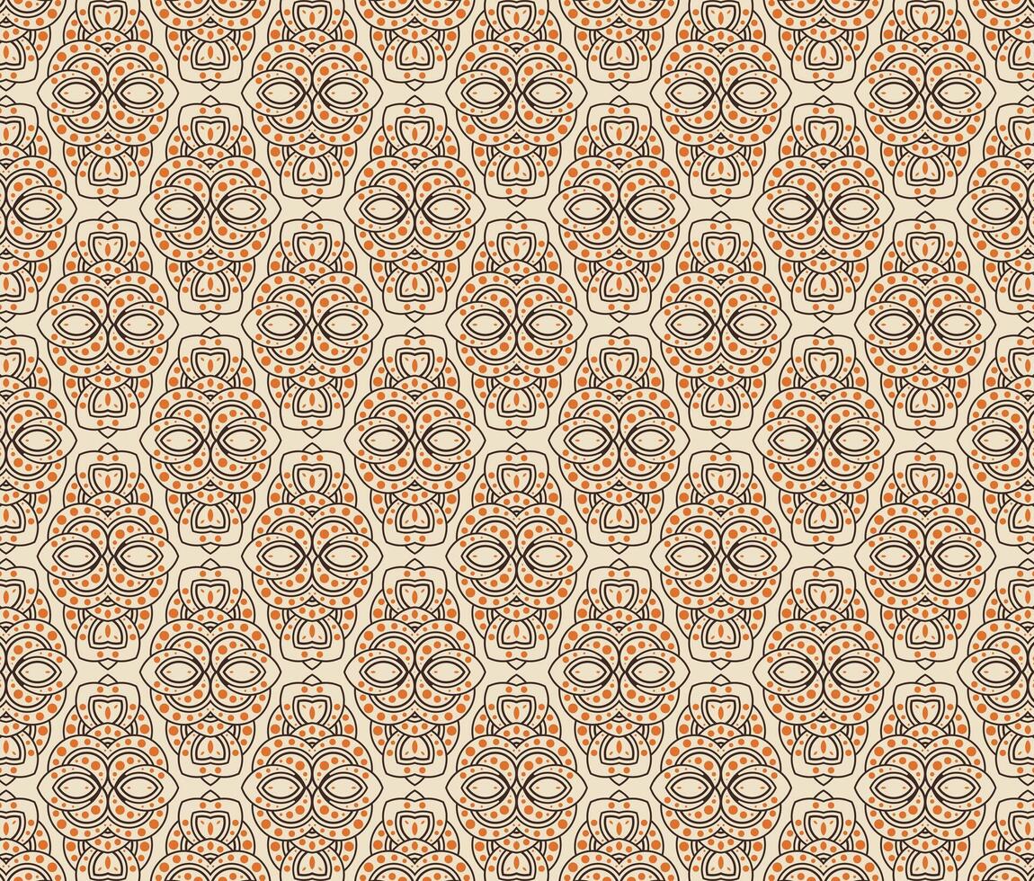 Ornamental art Hand Drawn Swirl Damask Style Vintage Pattern Decorative Background vector