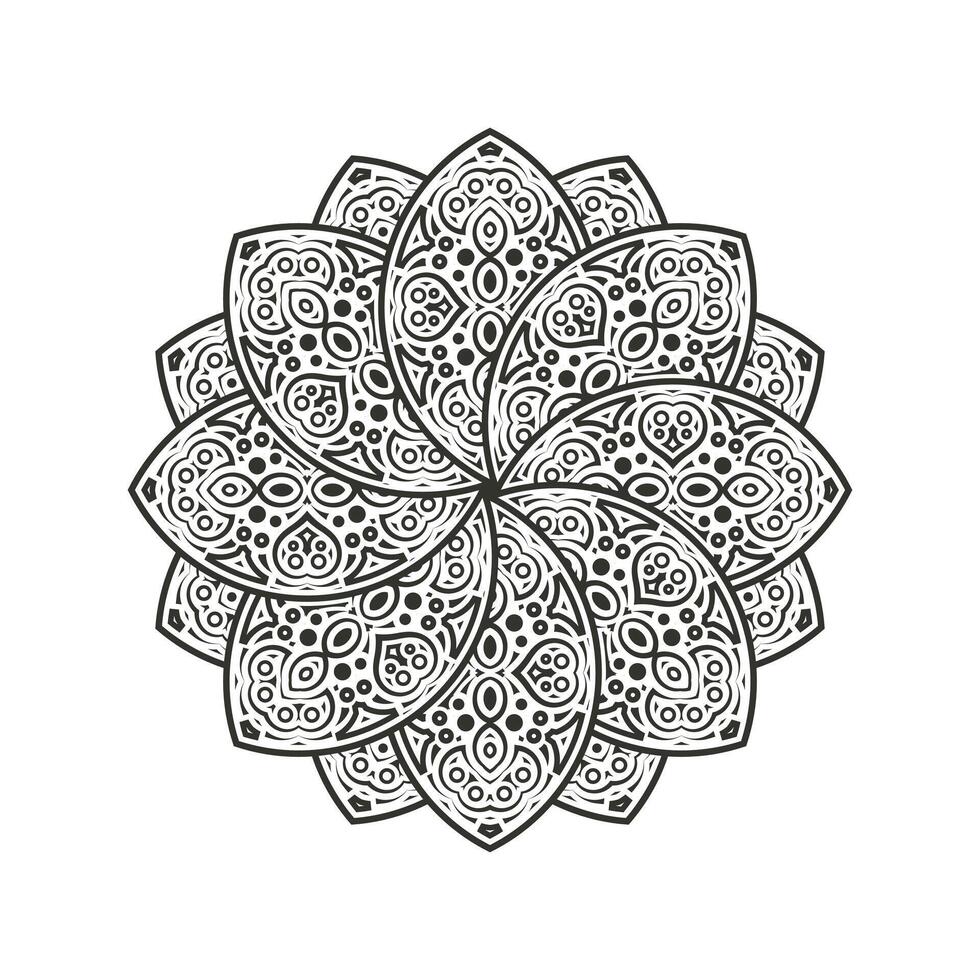 Mandala art background design vector