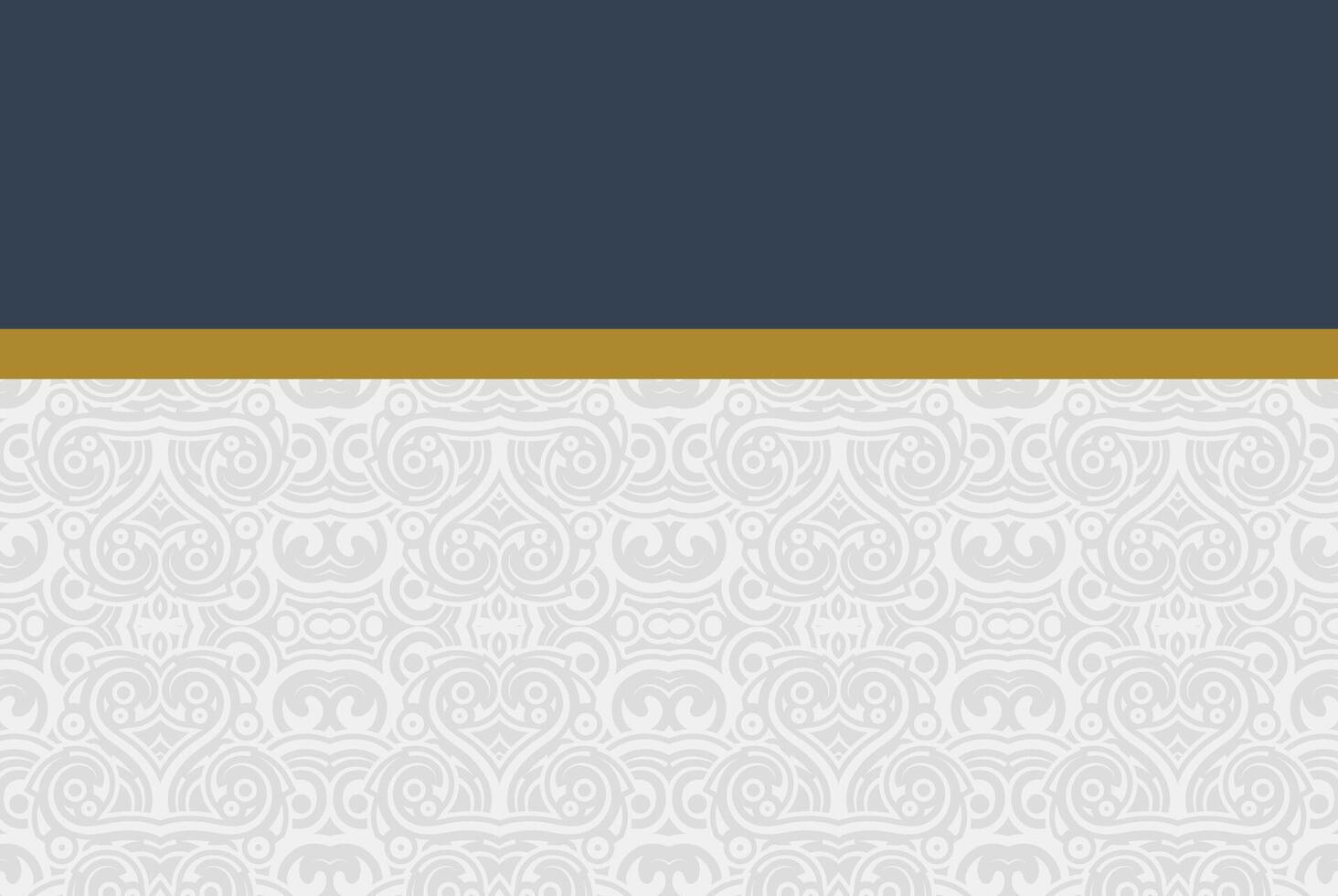 Ornamental Floral Damask Navy Blue Decorative Repeating Pattern Background vector