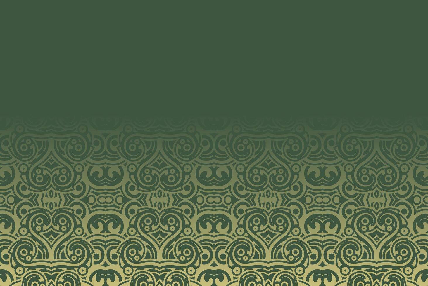Elegant Olive Green Swirls Ornament Pattern Decorative Flourish Background vector
