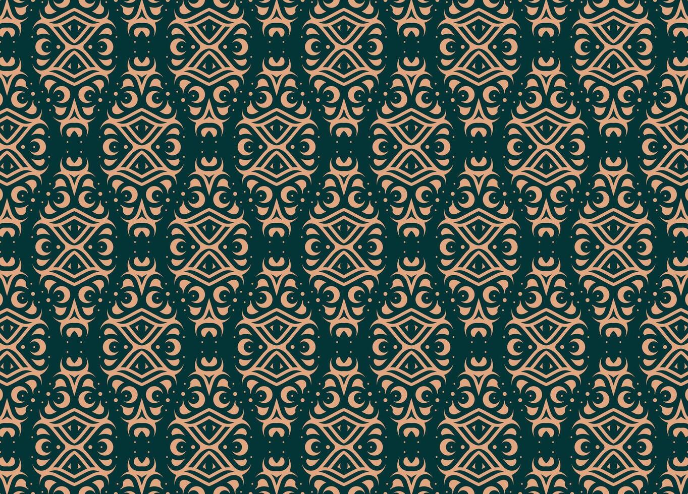 Decorative Pattern with Geometric Element for Textile or Background. vector