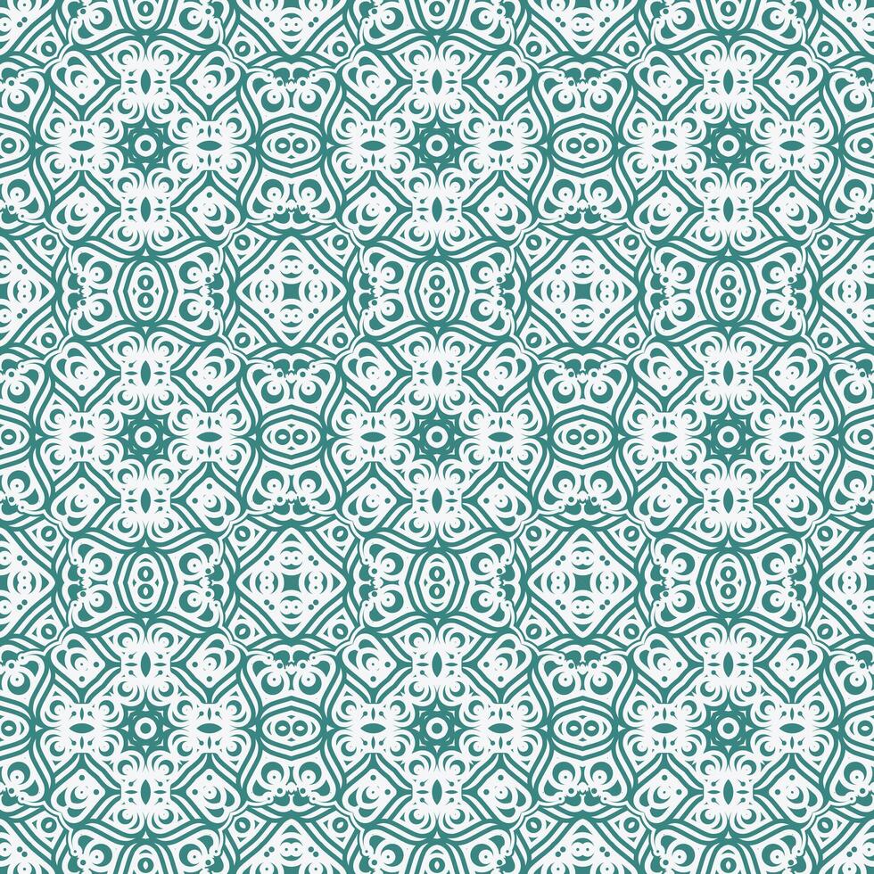 Teal Swirl Pattern design template. vector