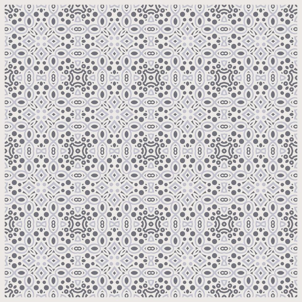 Elegant Vintage Style Abstract Floral Shape Seamless Repeat Pattern. vector