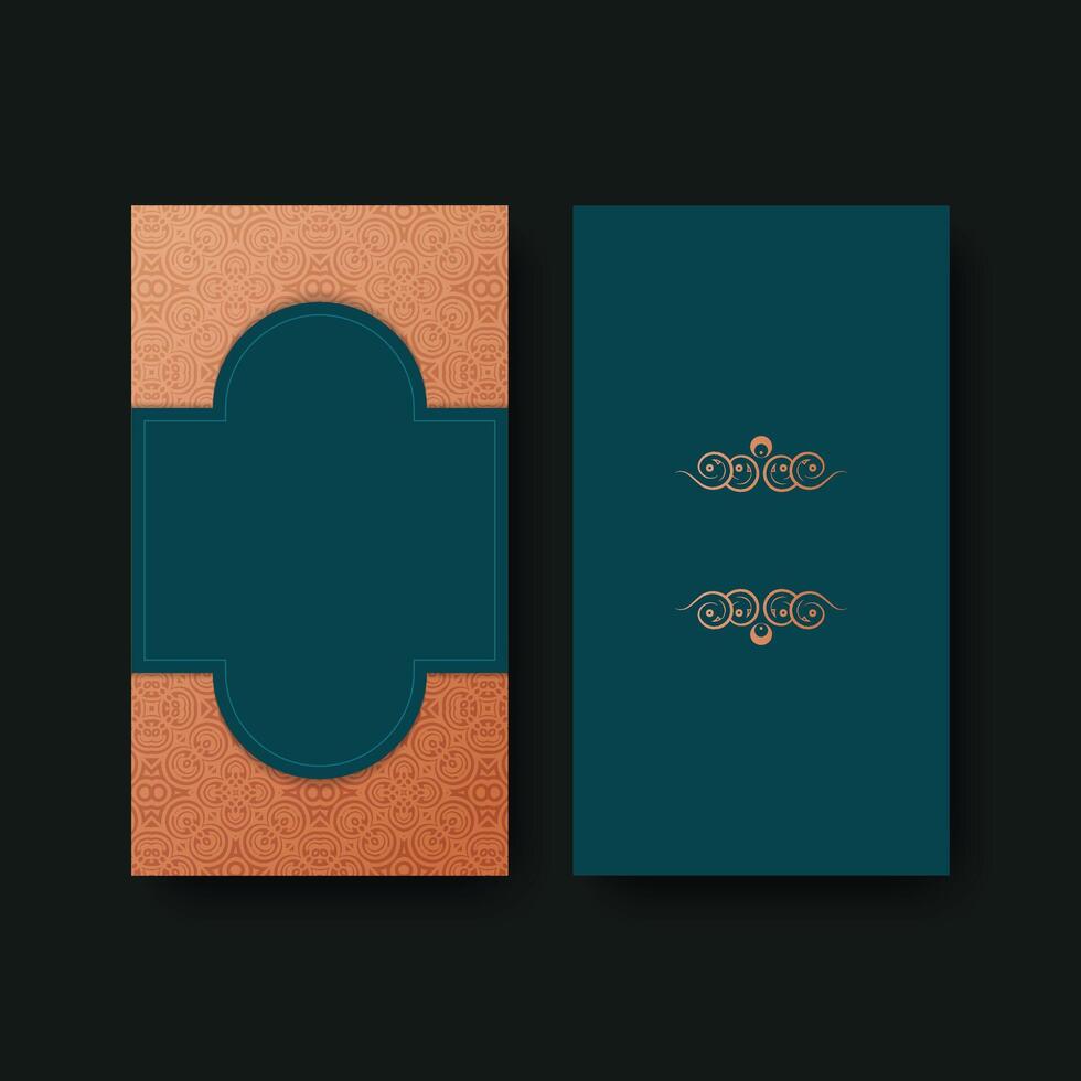 Luxury ornament pattern card design vector