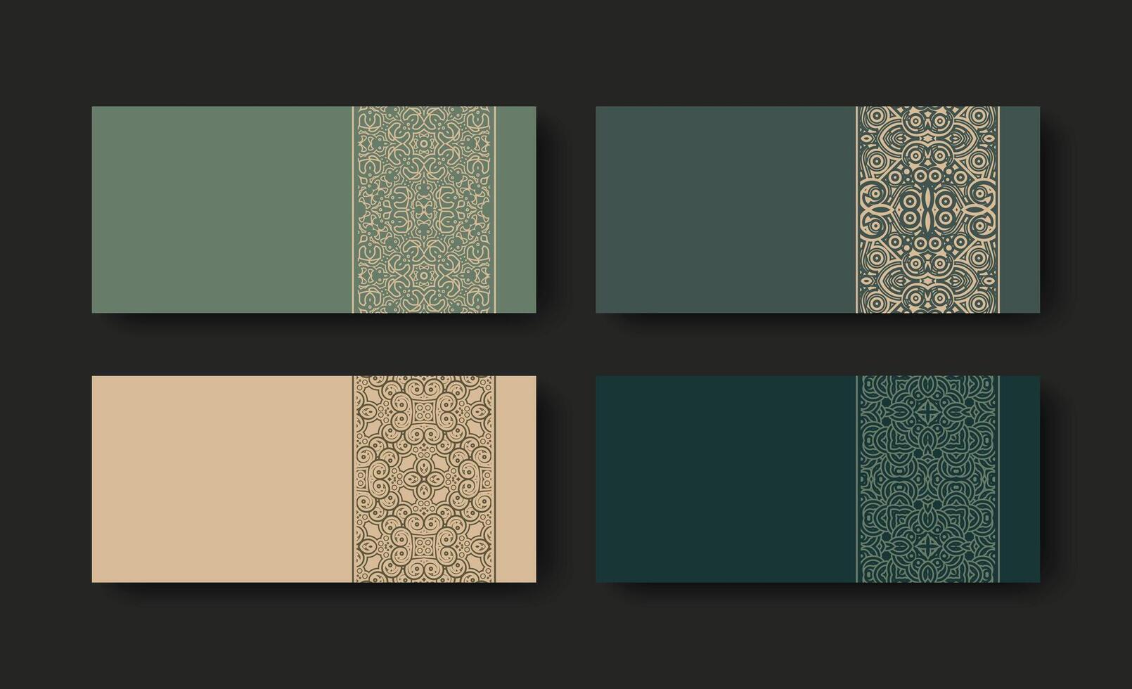 classic ornament pattern card design vector