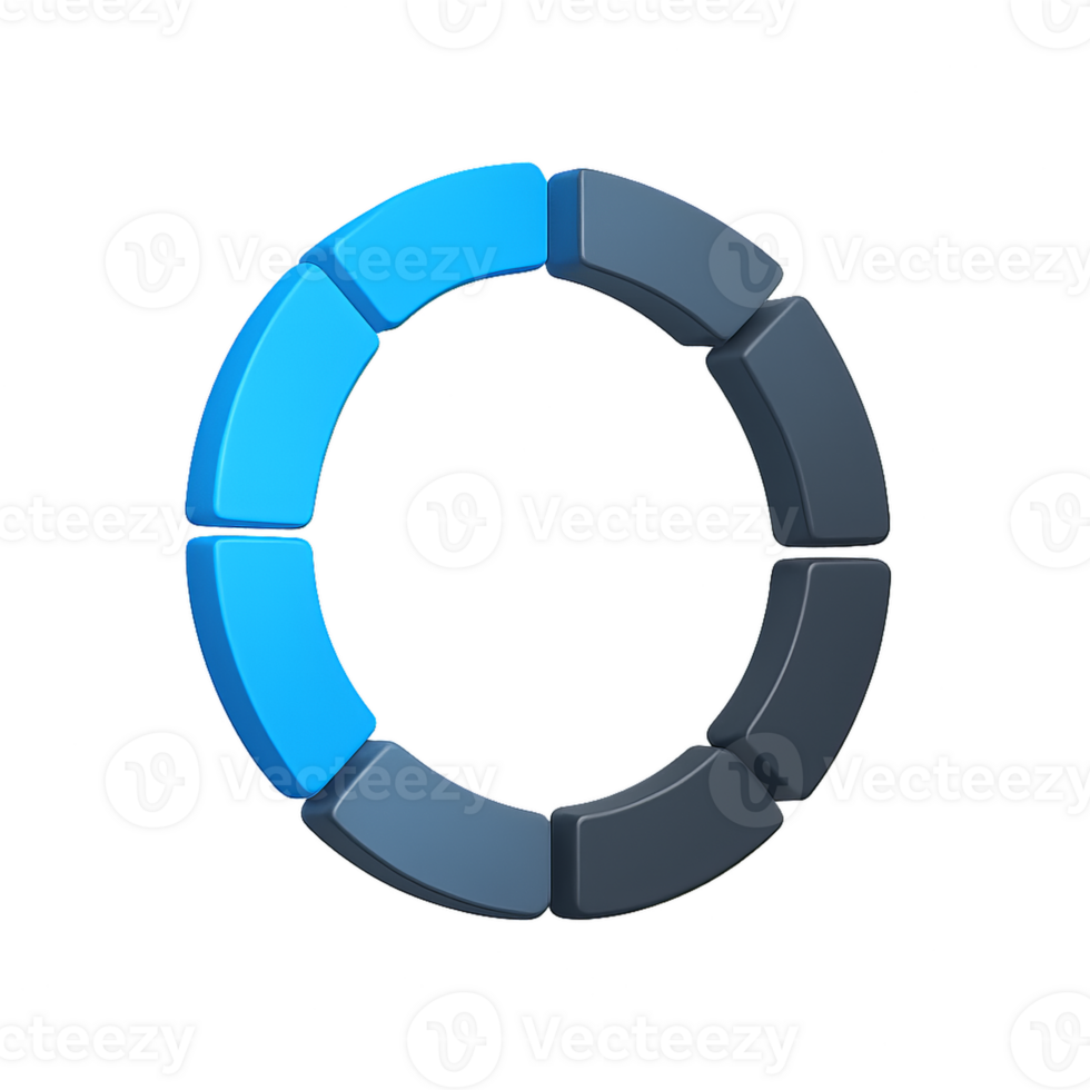 3D Simple Loading Icon with Circular Design and Soft Colors png
