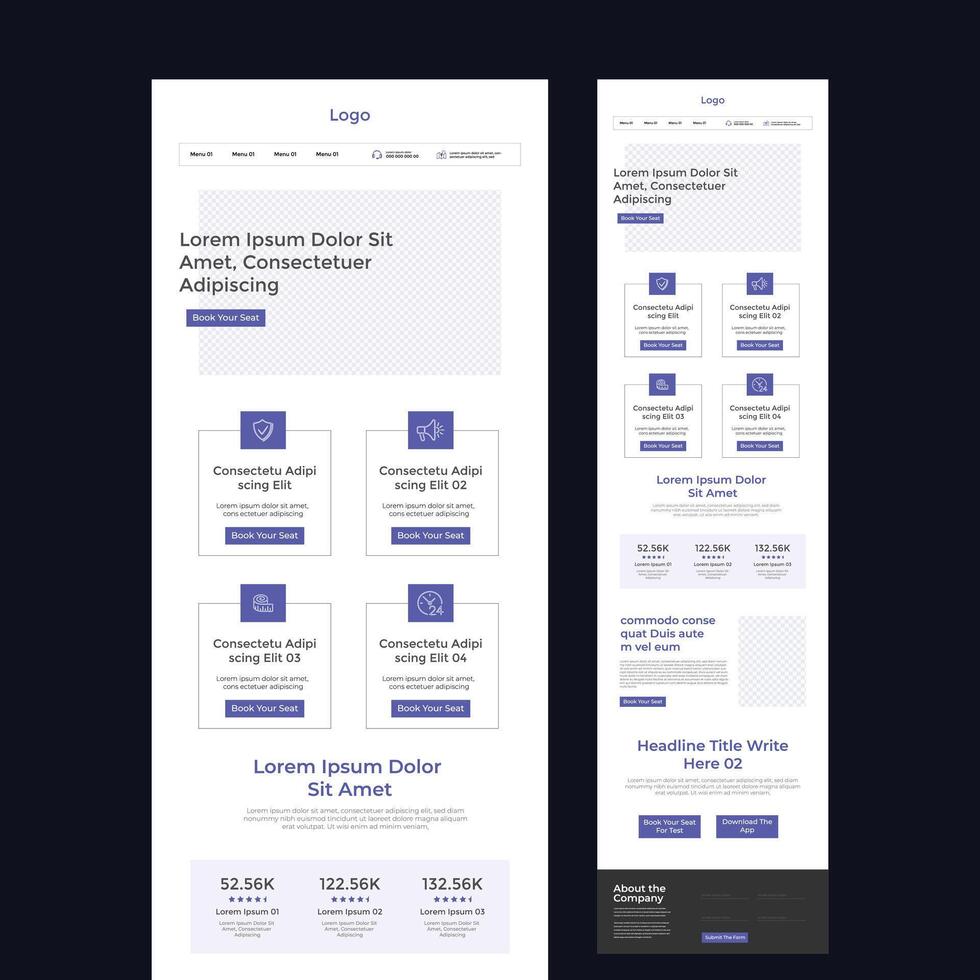 Multipurpose Marketing Email Marketing Newsletter Template For Promotion Creative Services vector