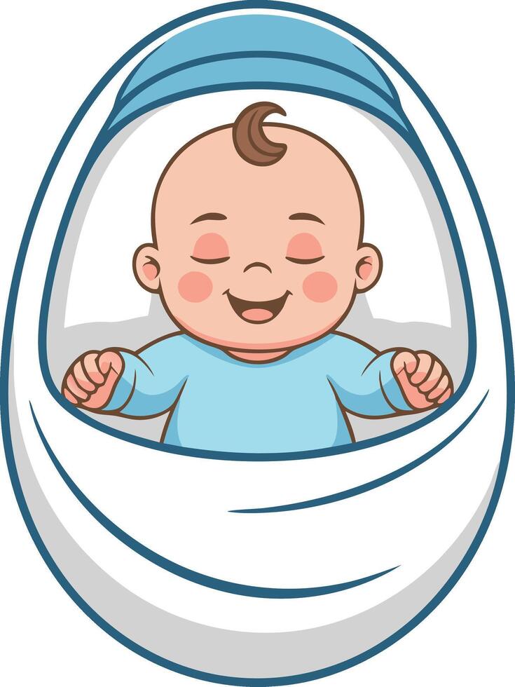 Modern Smart Baby Bed Icons for Designers vector