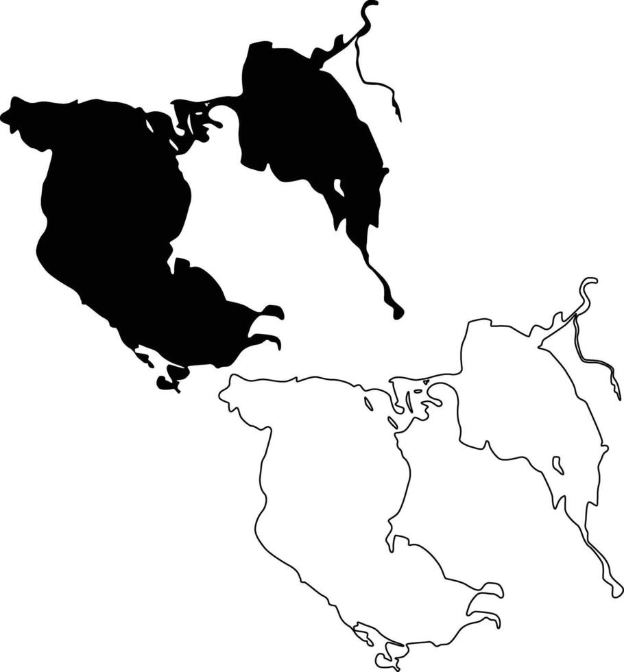 Map of Clear Lake Reservoir California USA Silhouette Flat and Outline Design vector