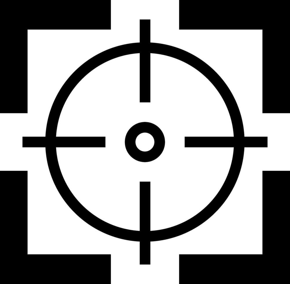 Crosshair icon. Target aim symbol. Flat design. Illustration vector