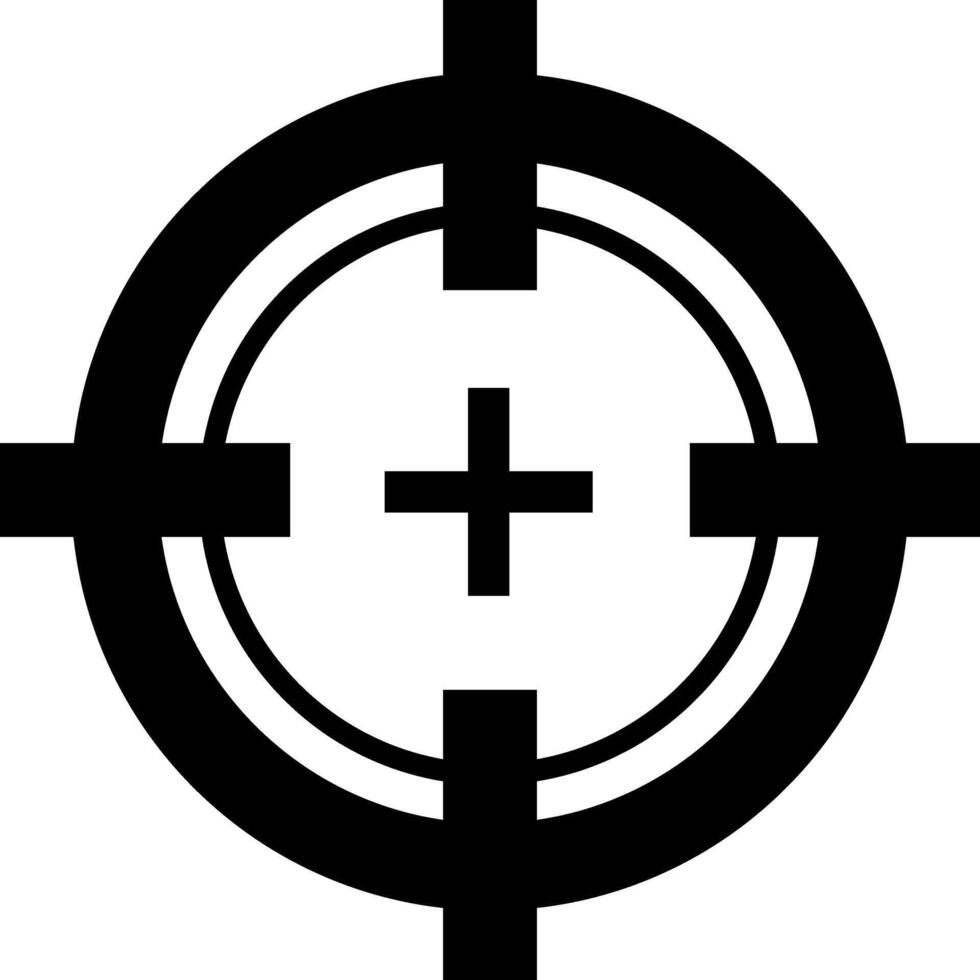 Crosshair icon. Target goal sales. Simple illustration of crosshair icon for web vector
