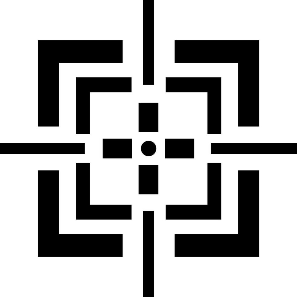 Seamless target goal market icon with cross. Illustration vector