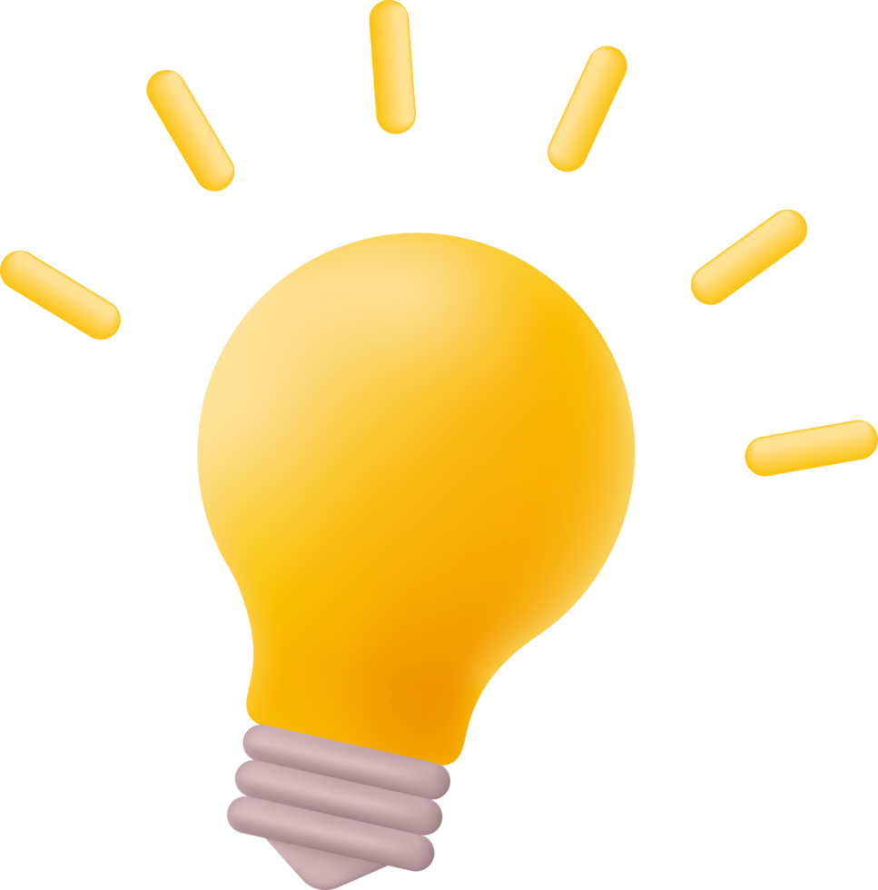A light bulb with many sparks coming out of it png