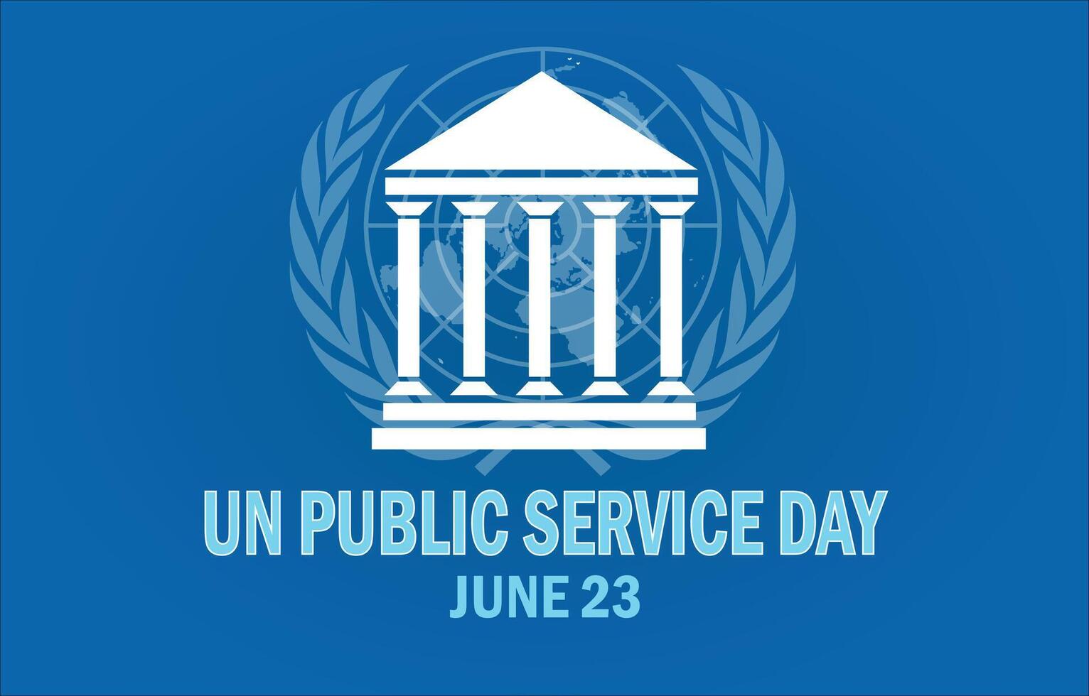 Un public service day logo vector