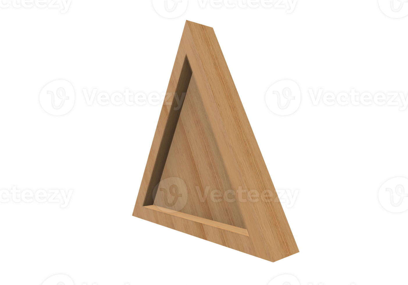 side view of a 3d triangle png