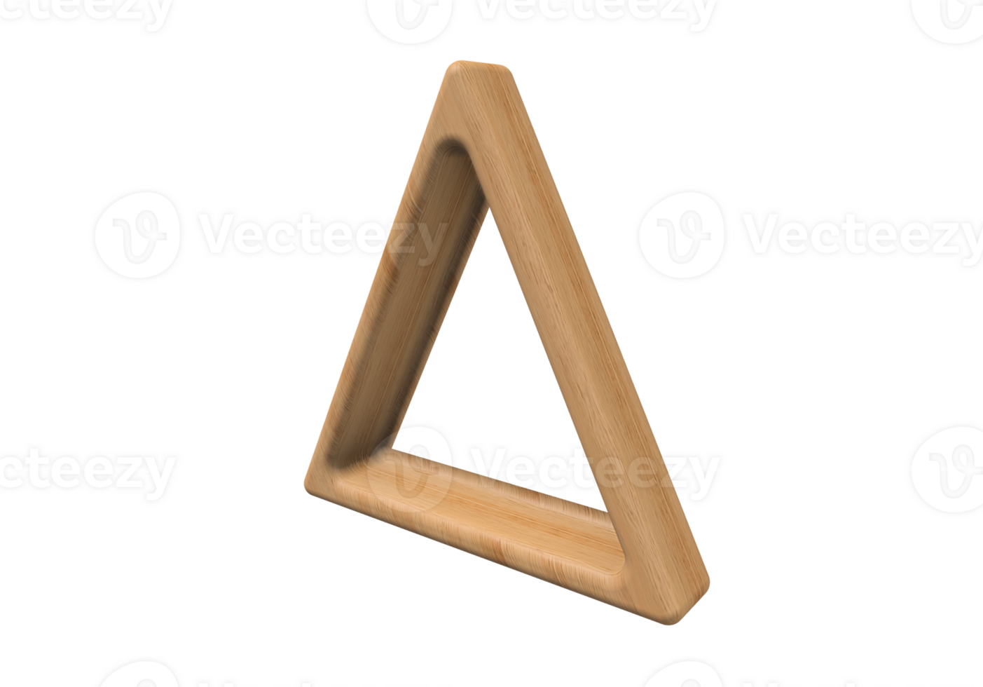 3d triangle side view png