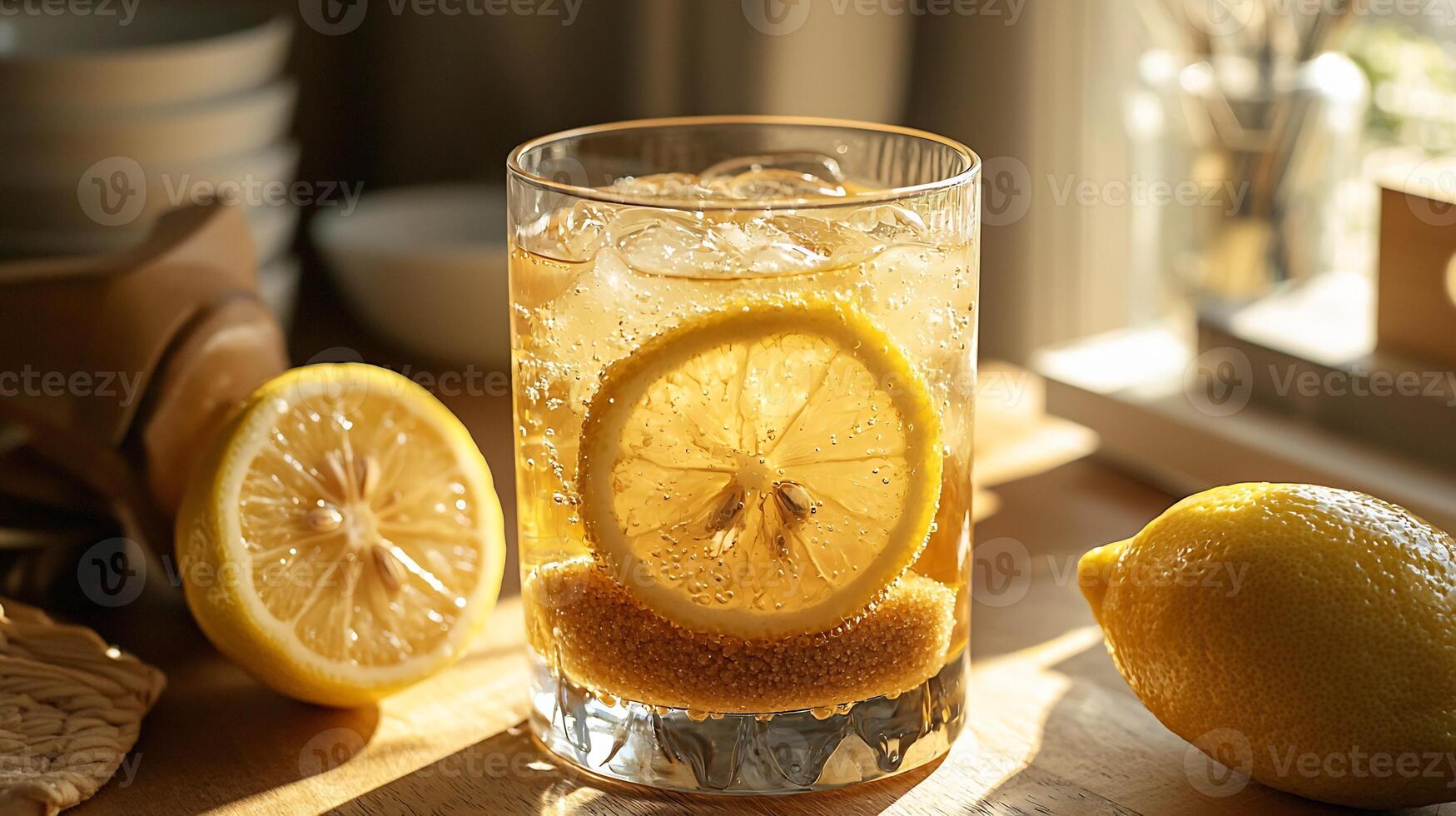 A glass of lemonade photo