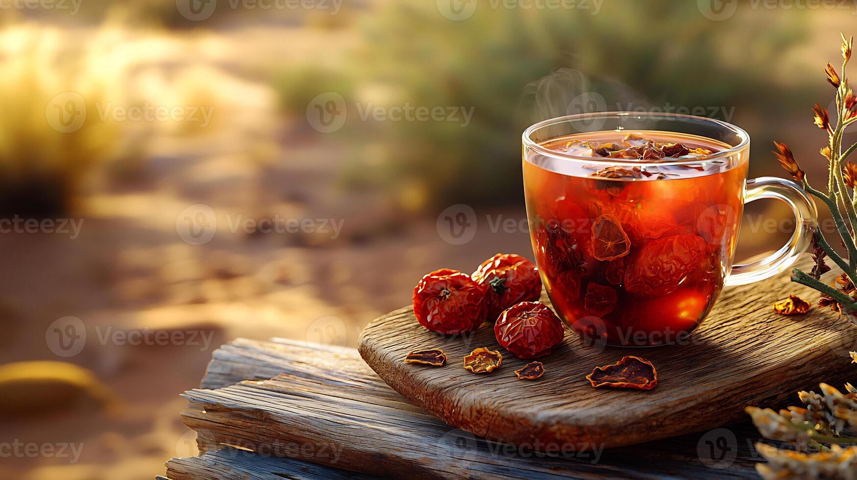 A cup of tea in perfect light photo