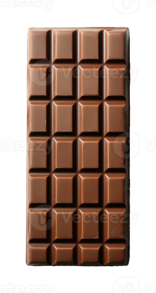 Milk Chocolate Bar, Isolated on Transparent Image png