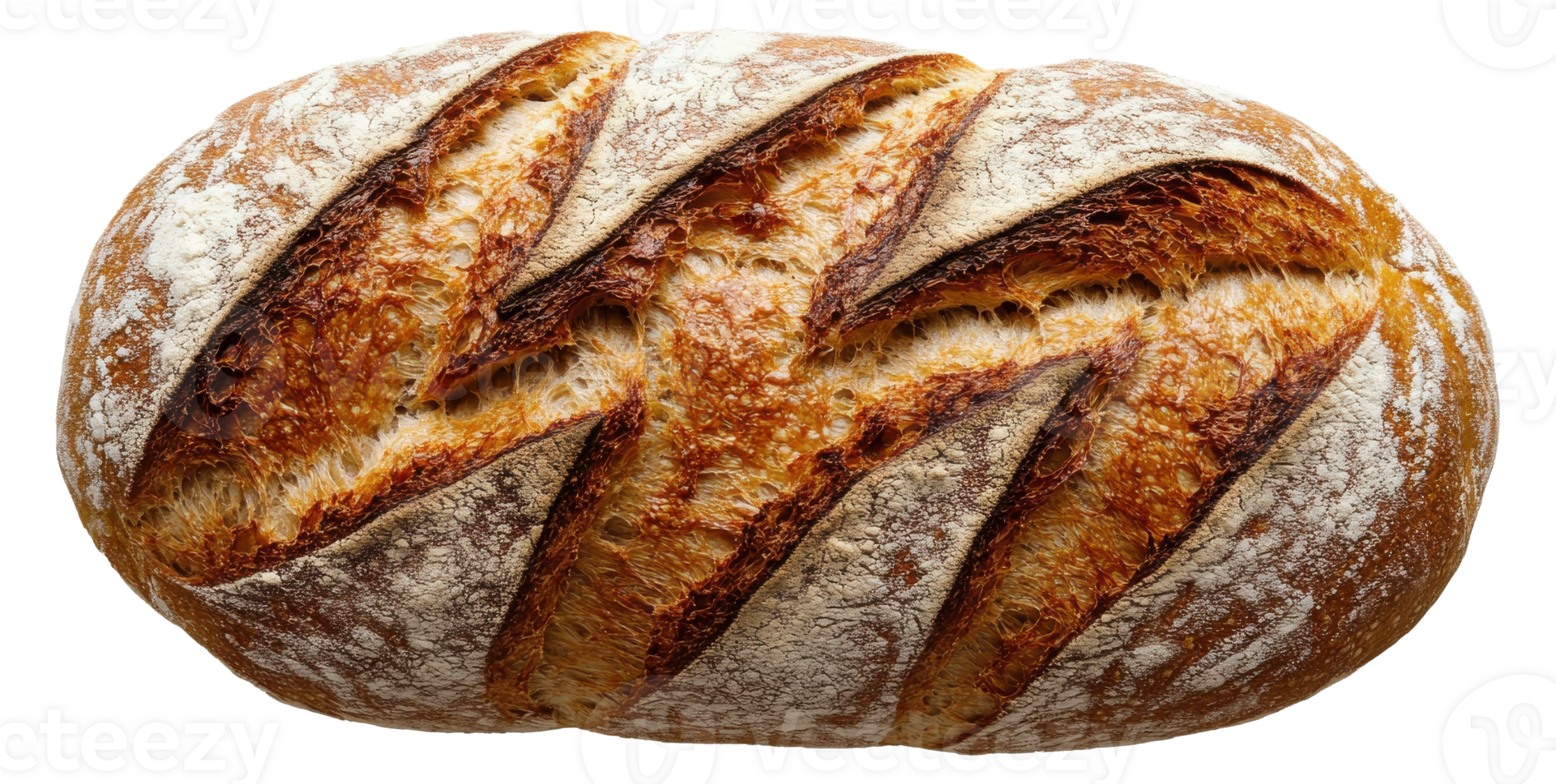 Loaf of Freshly Baked Bread on a Transparent Image png