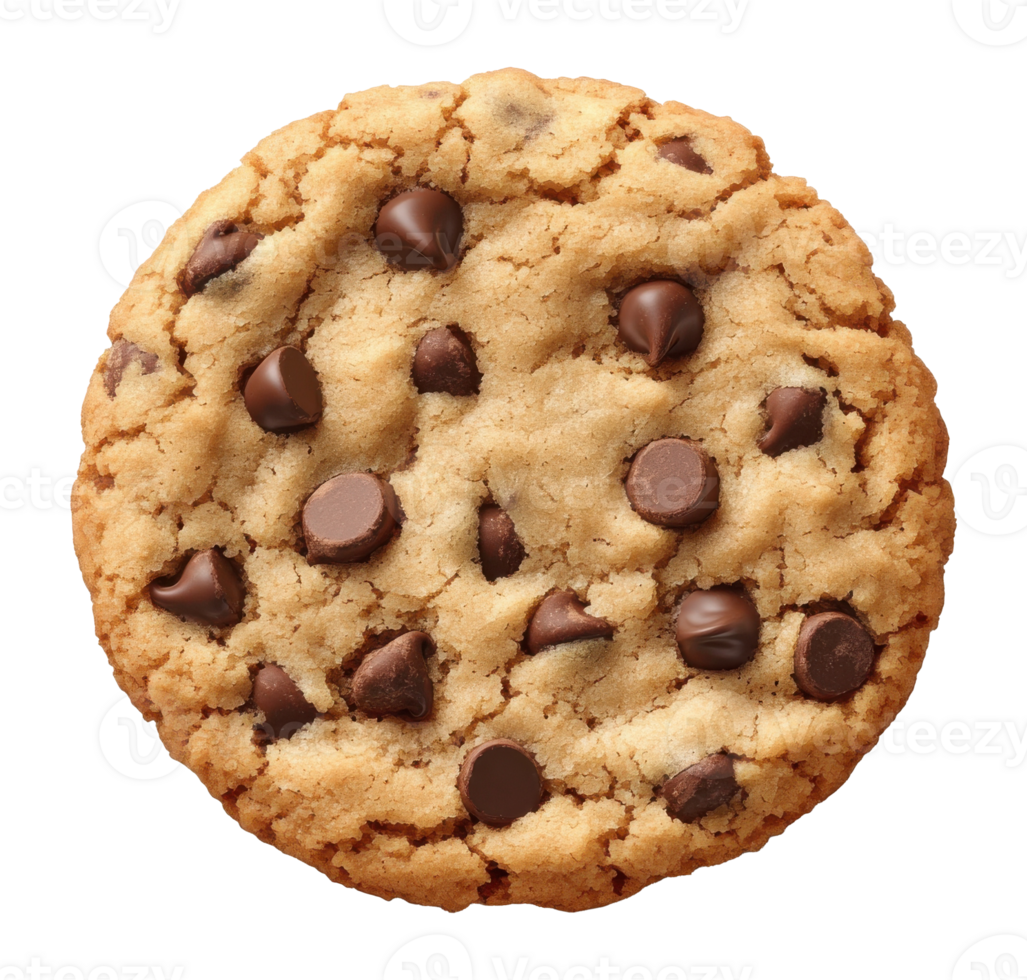 Chocolate Chip Cookie on a Transparent Image png