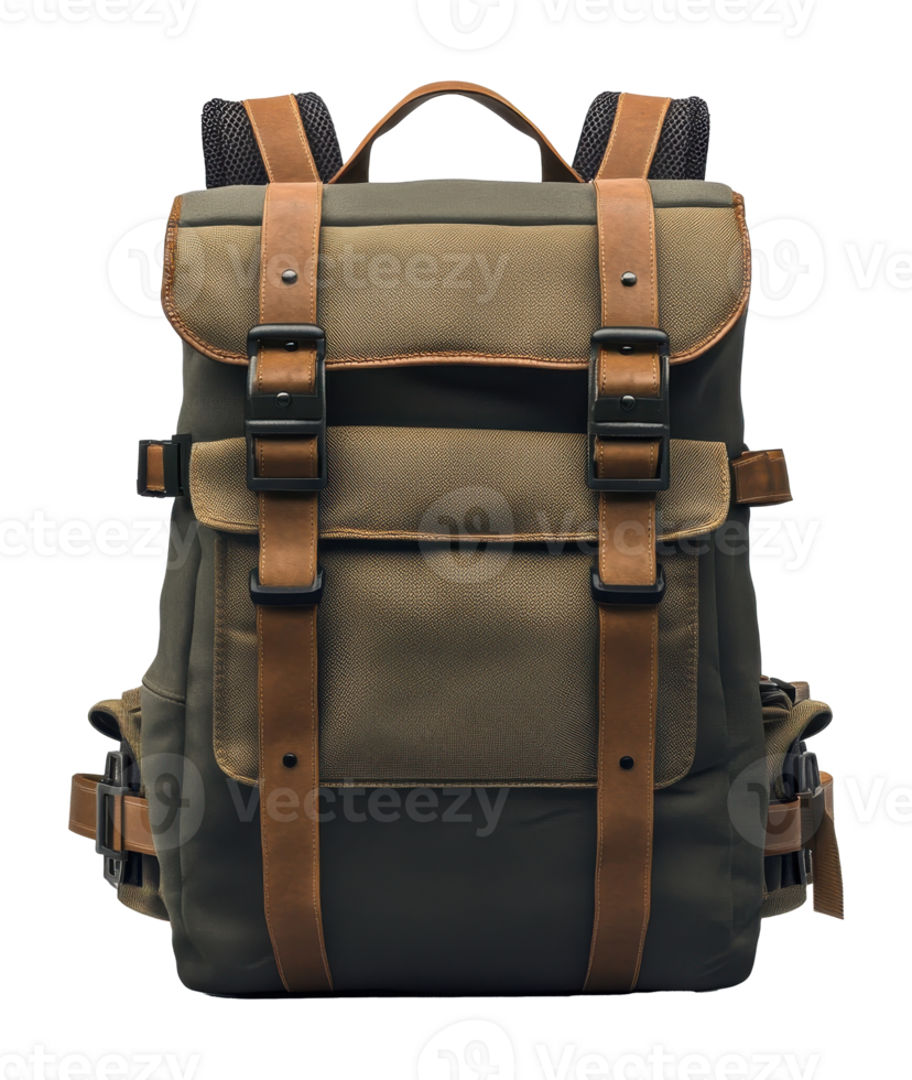 Rucksack backpack with straps on a transparent file png