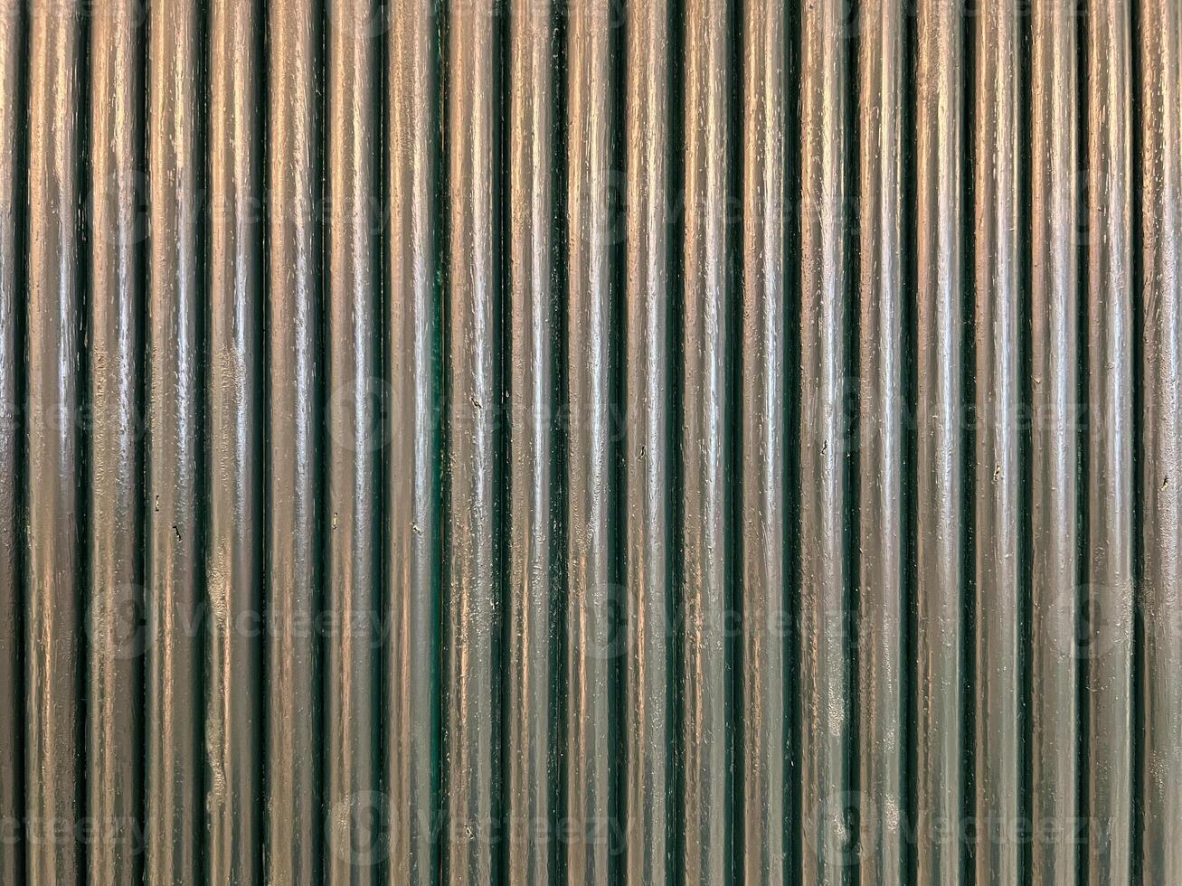Wall Made of metal Material in Vertical Line Pattern photo