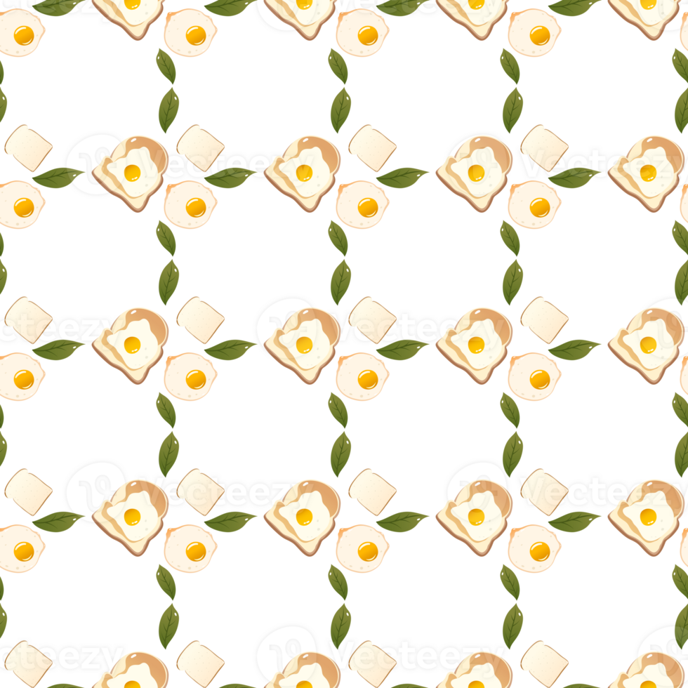 Egg Sandwich pattern Food wrapping pattern png