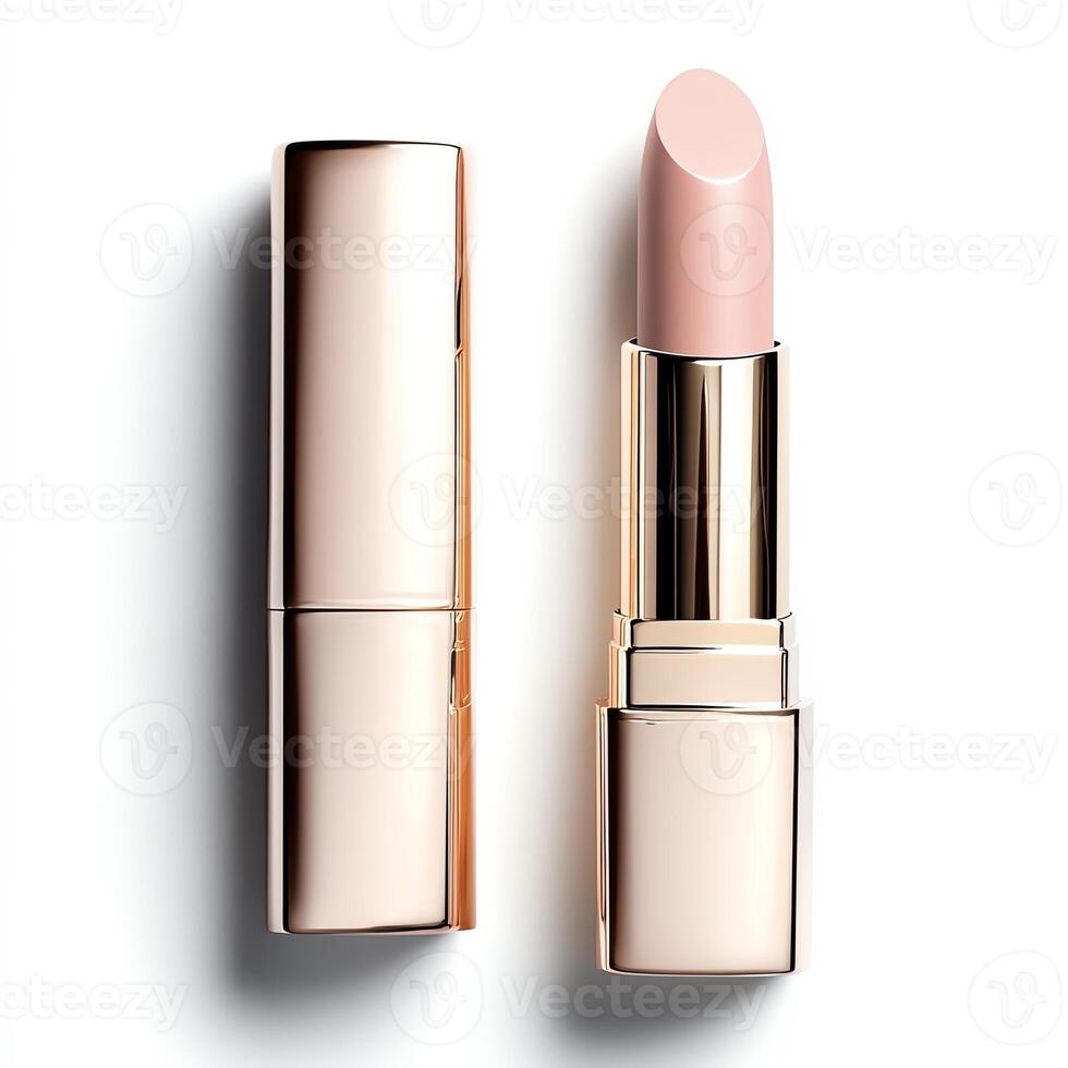 A stylish lipstick in a chic tube, perfect for enhancing beauty and adding a pop of color to any look. photo