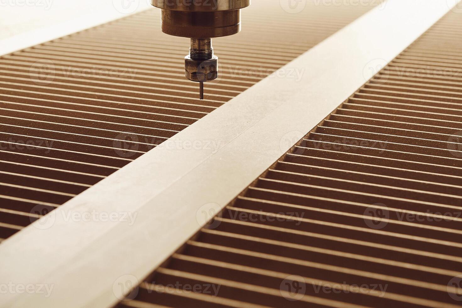 Cnc wood cutting cutter, machine with numerical control. photo